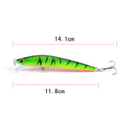 7x Popper Minnow 11.8cm Fishing Lure Lures Surface Tackle Fresh Saltwater V324-M0216