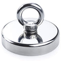 Salvage 340KG Recovery Magnet Hook Countersunk Hole Eyebolt Treasure Hunting Fishing V324-MAG-D90