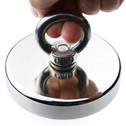 Salvage 340KG Recovery Magnet Hook Countersunk Hole Eyebolt Treasure Hunting Fishing V324-MAG-D90