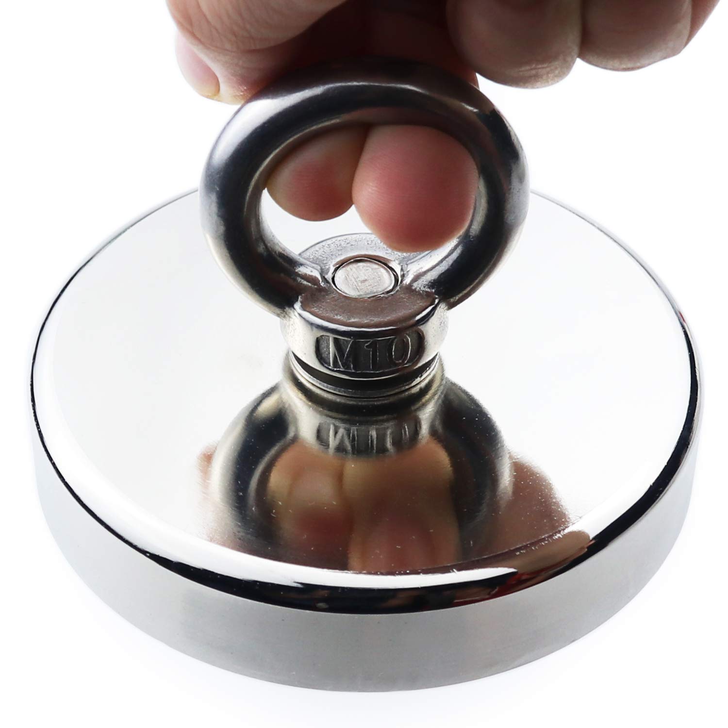 Salvage 340KG Recovery Magnet Hook Countersunk Hole Eyebolt Treasure Hunting Fishing V324-MAG-D90