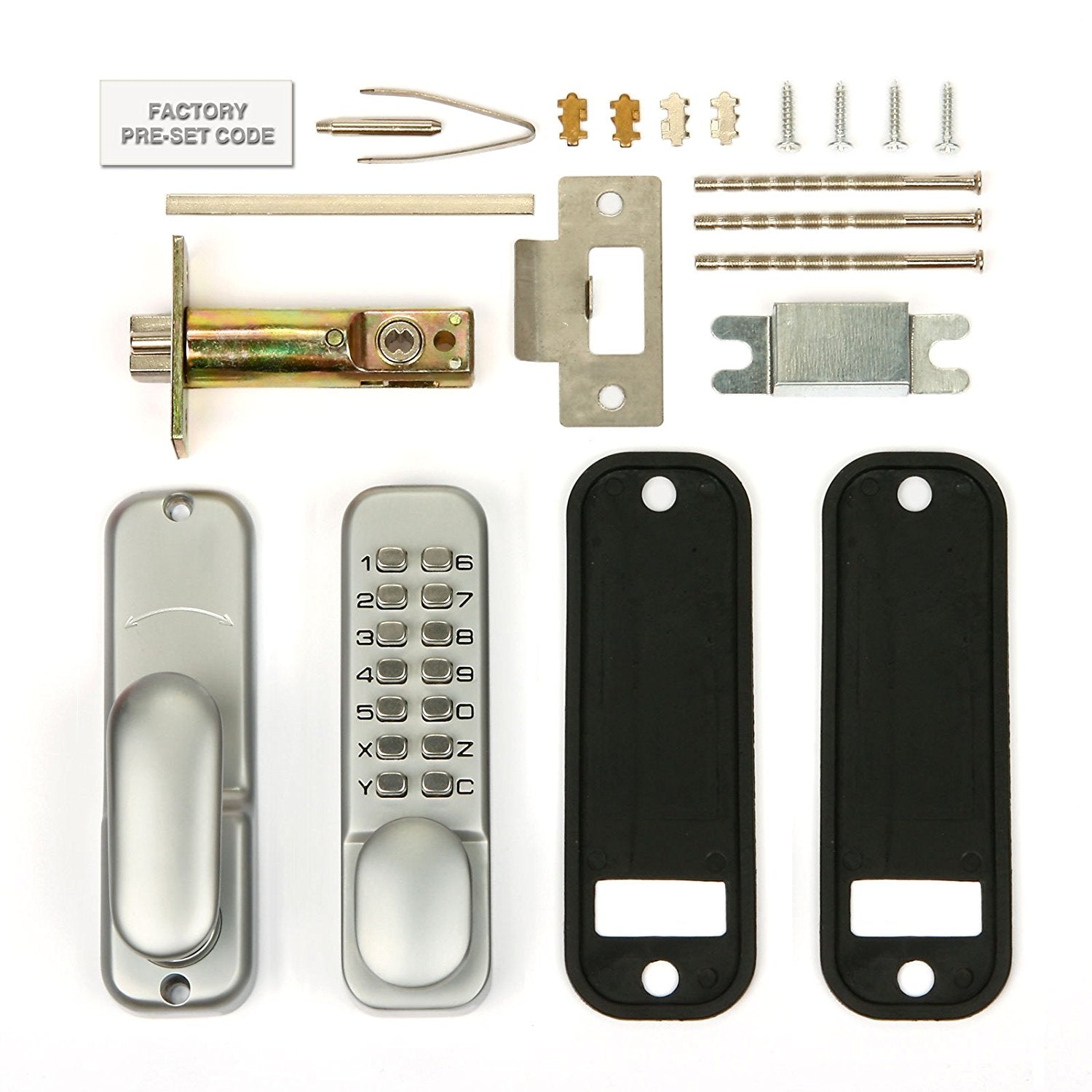 Weatherproof Mechanical Keyless Password Door Security Lock for Home Office V324-MCLOCK