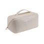 Large Travel Cosmetic Bag Portable Make up Makeup Bag Waterproof PU Leather Storage White V324-MKBAG-WH