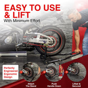 Motorcycle Universal Paddock Front & Rear Stand Lift Fork Stand Rear Wheel Swingarm Spool V324-MOTOSTANDTD061-SET