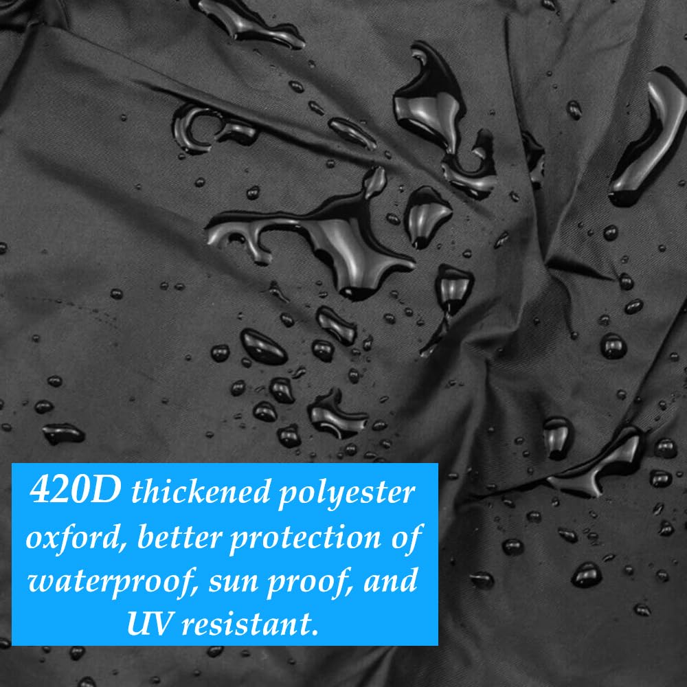 Lawn Mower Cover Lawn Tractor Cover Waterproof Heavy Duty 420D Polyester UV Protection V324-MOWERCOVER-XL