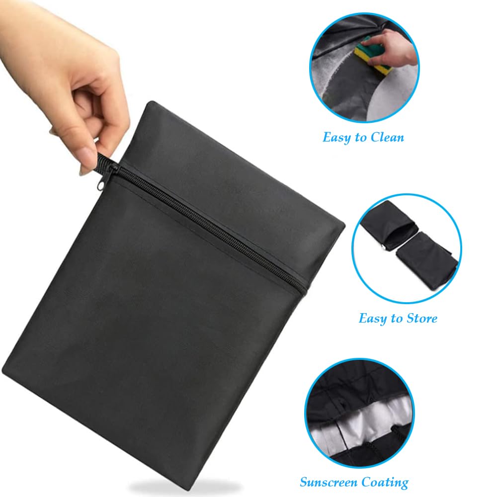 Lawn Mower Cover Lawn Tractor Cover Waterproof Heavy Duty 420D Polyester UV Protection V324-MOWERCOVER-XL