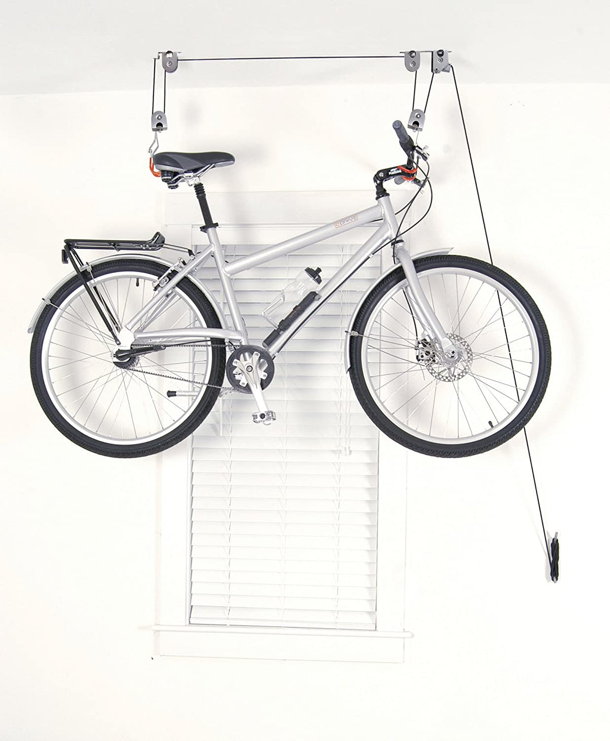 Kayak Bike Hoists Hanger Ladder Ceiling Mount 20kg Capacity Hooks Pulleys V324-PBH-1R