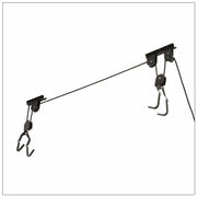 Kayak Bike Hoists Hanger Ladder Ceiling Mount 20kg Capacity Hooks Pulleys V324-PBH-1R