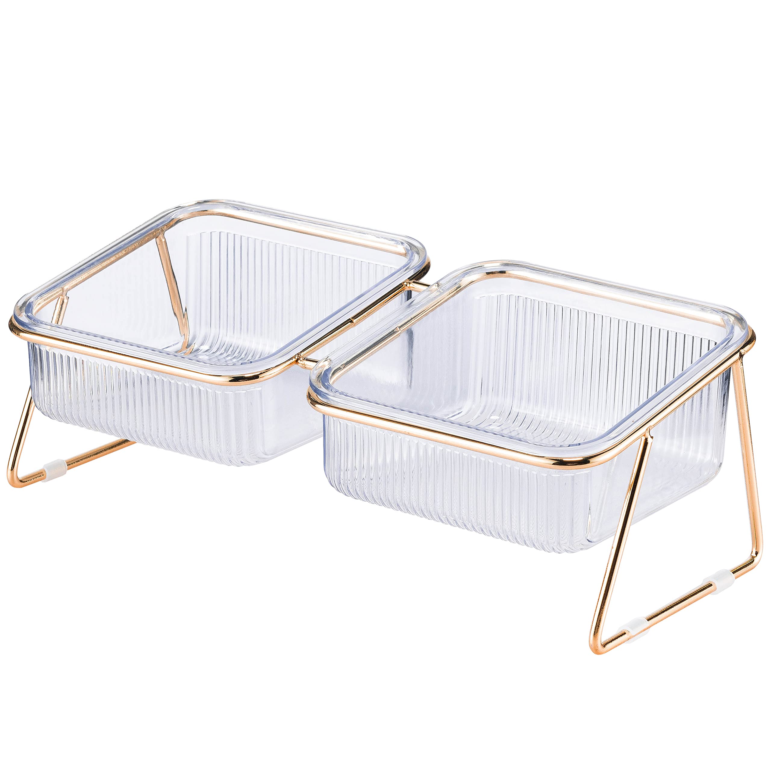 Pet Dog Cat Puppy Food Water Bowls Feeding Dishes 2 Large Bowl Dishwasher Safe V324-PET-2BOWL