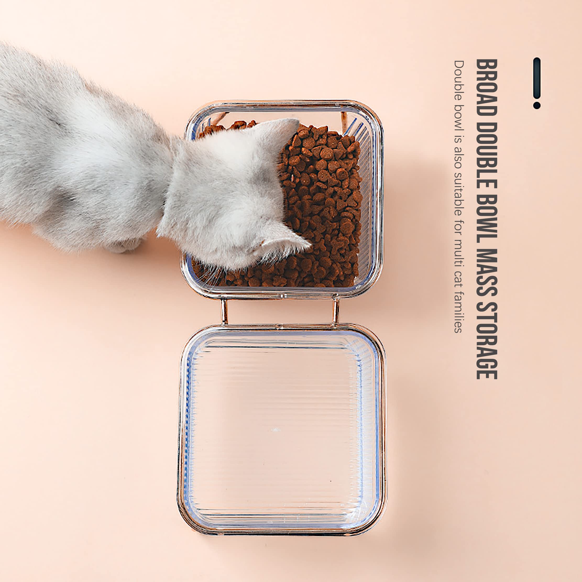 Pet Dog Cat Puppy Food Water Bowls Feeding Dishes 2 Large Bowl Dishwasher Safe V324-PET-2BOWL