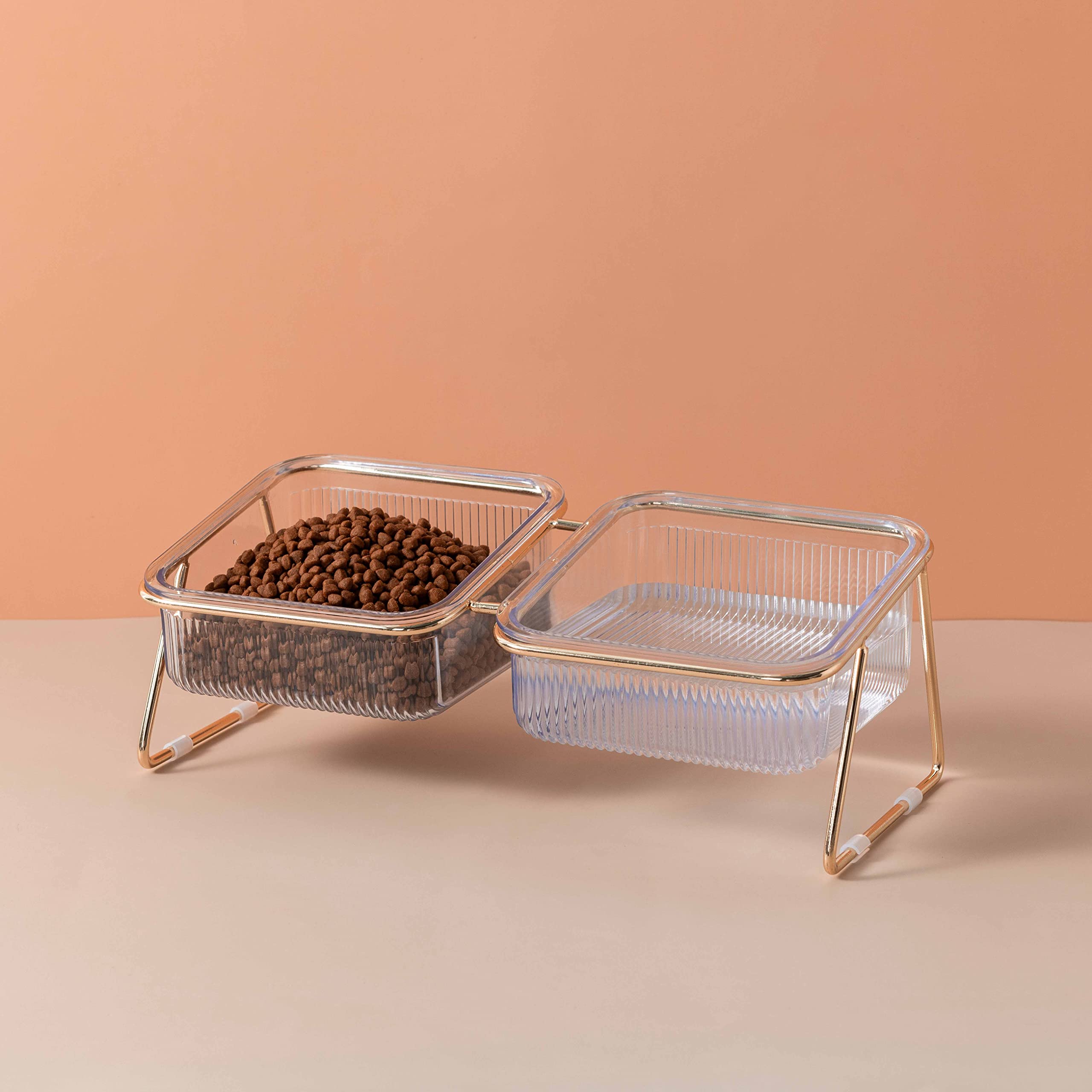 Pet Dog Cat Puppy Food Water Bowls Feeding Dishes 2 Large Bowl Dishwasher Safe V324-PET-2BOWL