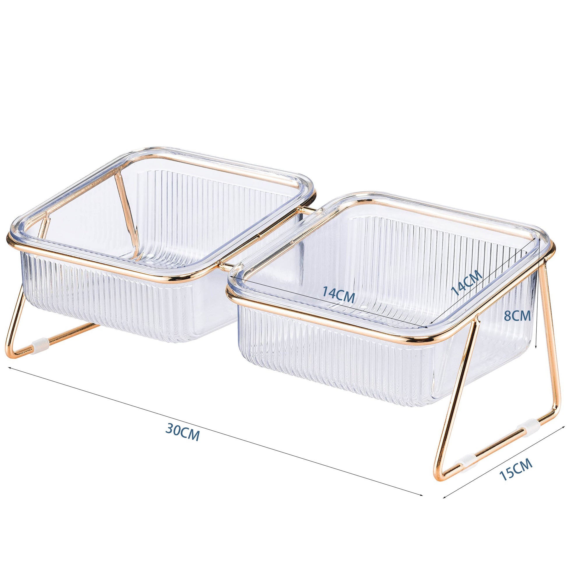Pet Dog Cat Puppy Food Water Bowls Feeding Dishes 2 Large Bowl Dishwasher Safe V324-PET-2BOWL