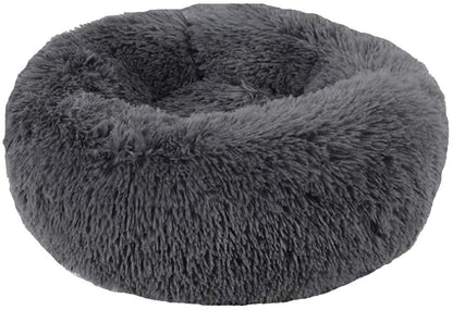 Soft Dog Bed Round Washable Plush Pet Kennel Cat Bed Mat Sofa Large 70cm V324-PETDB-DGREY-70