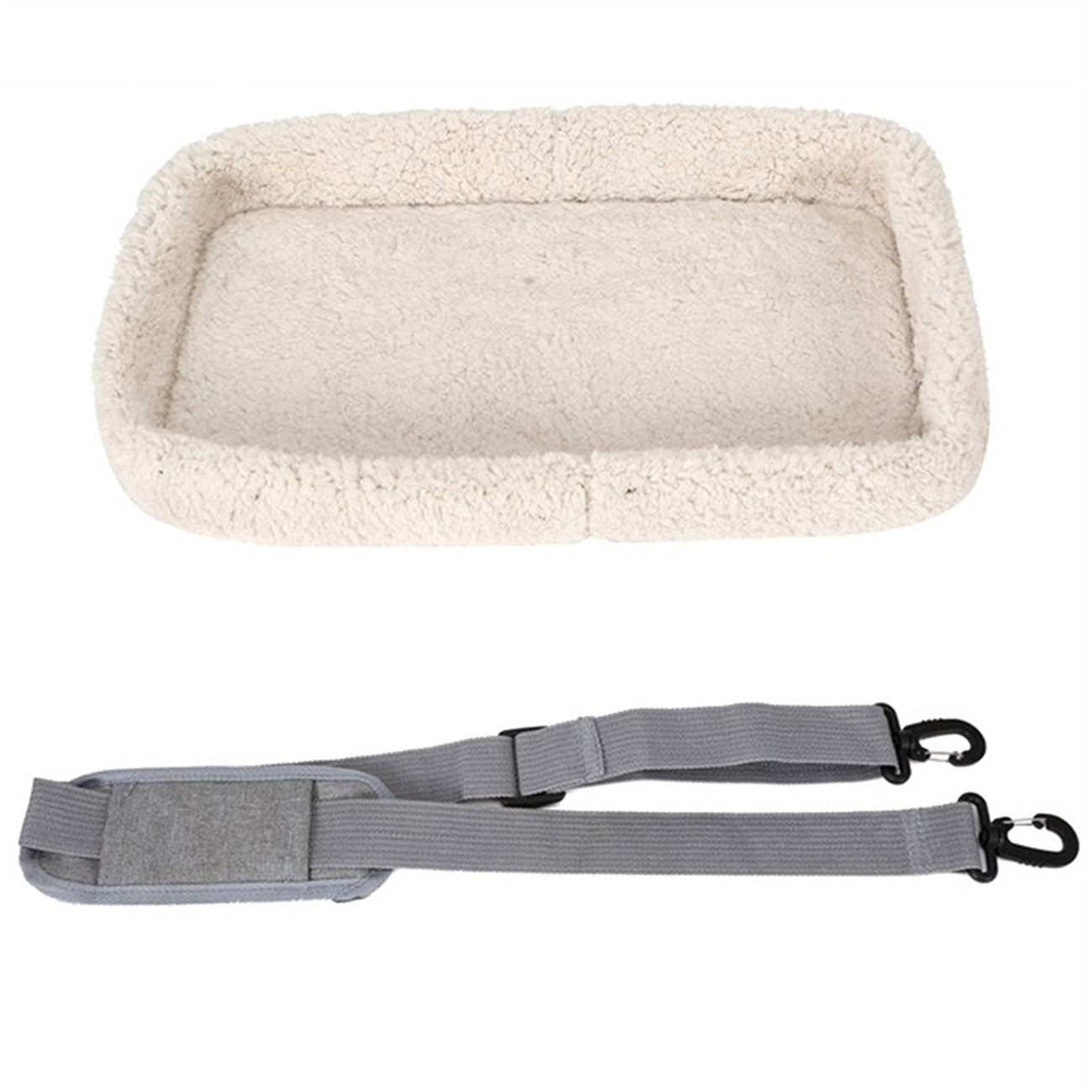 Pet Carrier Bag Travel Bag for Cats and Small Dogs Cozy Bed, Shoulder Strap V324-PT-BGGREY
