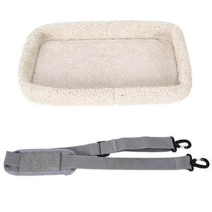 Pet Carrier Bag Travel Bag for Cats and Small Dogs Cozy Bed, Shoulder Strap V324-PT-BGGREY