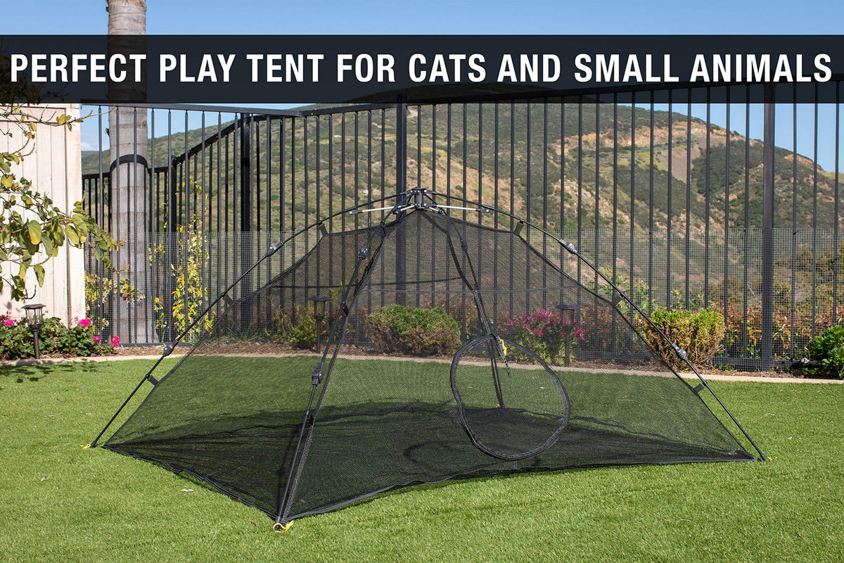 Outdoor Cat Enclosures Indoor Cats Portable Tent, Cat Tunnel, Playhouse Play Tents Small Animals V324-PTLGTENT