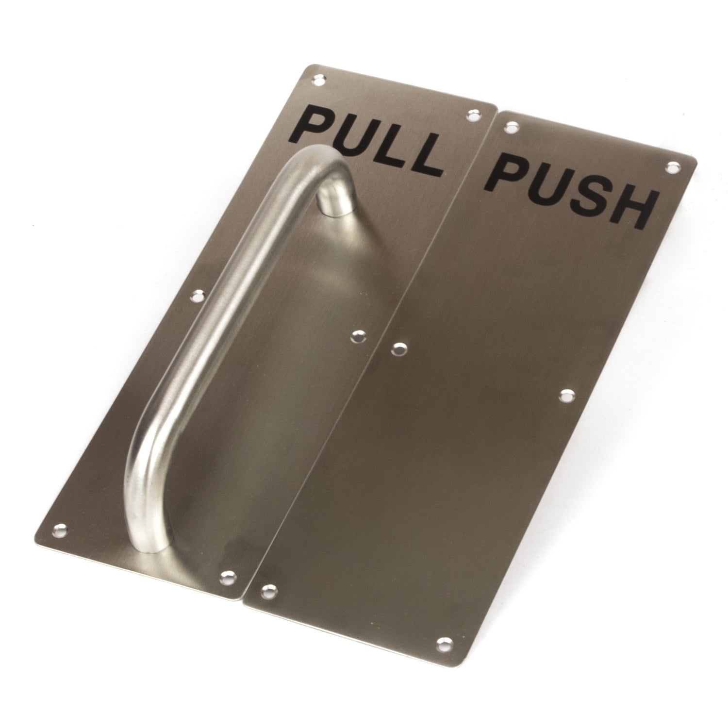 304 Stainless Steel Commercial Door Pull Push Handle Plate Set for Bathrooms, Stairwell Fire Doors etc V324-PUPLHANDLES
