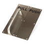304 Stainless Steel Commercial Door Pull Push Handle Plate Set for Bathrooms, Stairwell Fire Doors etc V324-PUPLHANDLES
