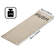 304 Stainless Steel Commercial Door Pull Push Handle Plate Set for Bathrooms, Stairwell Fire Doors etc V324-PUPLHANDLES