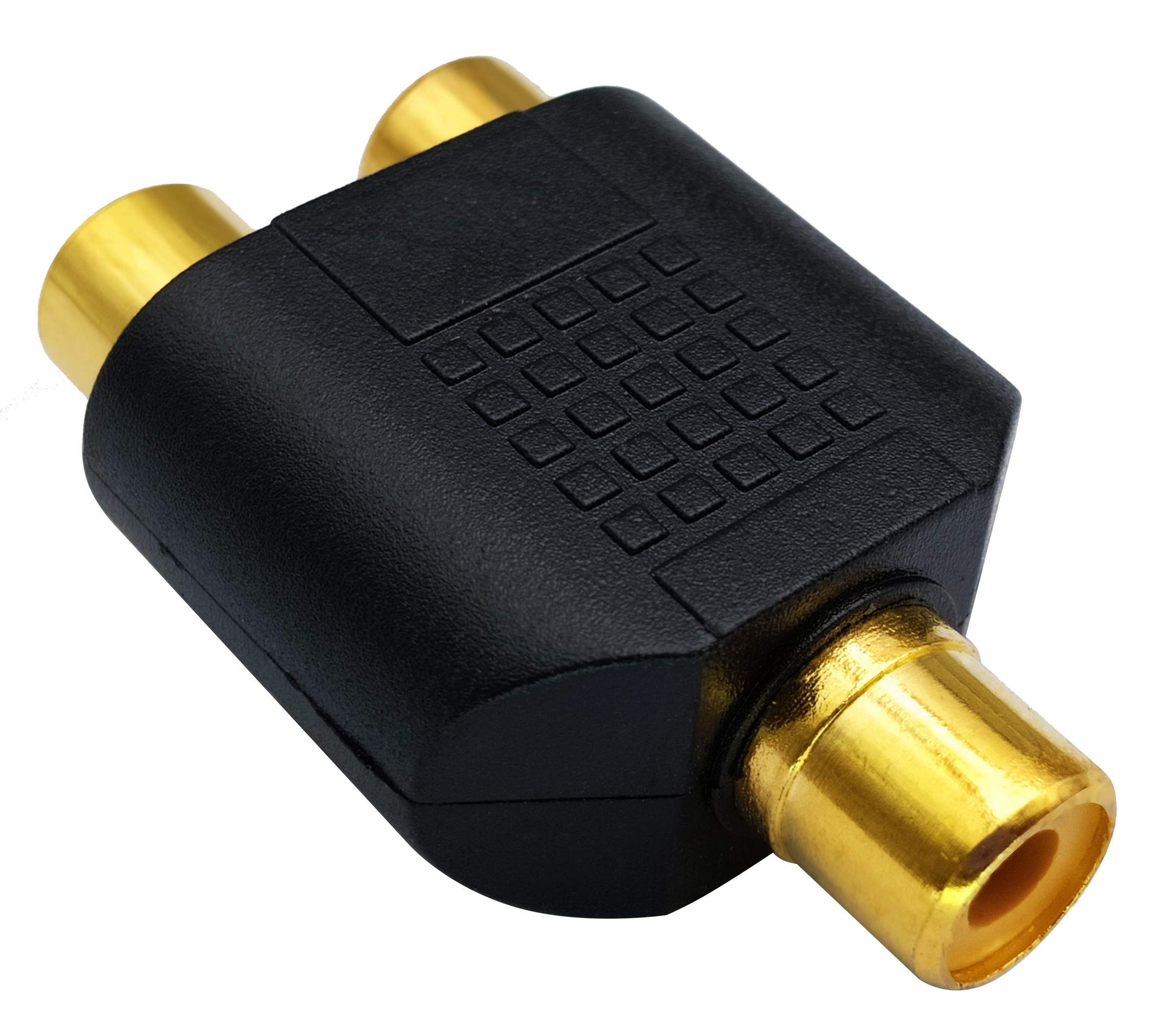 RCA Female to RCA Female Audio Splitter Adapter Connector Coupler V324-RCAF-2RCAF-G