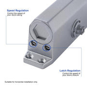 Auto Commercial Door Closers Hydraulic Door Closer for Home Commercial Door 25-45kg V324-SCLOCK-2545