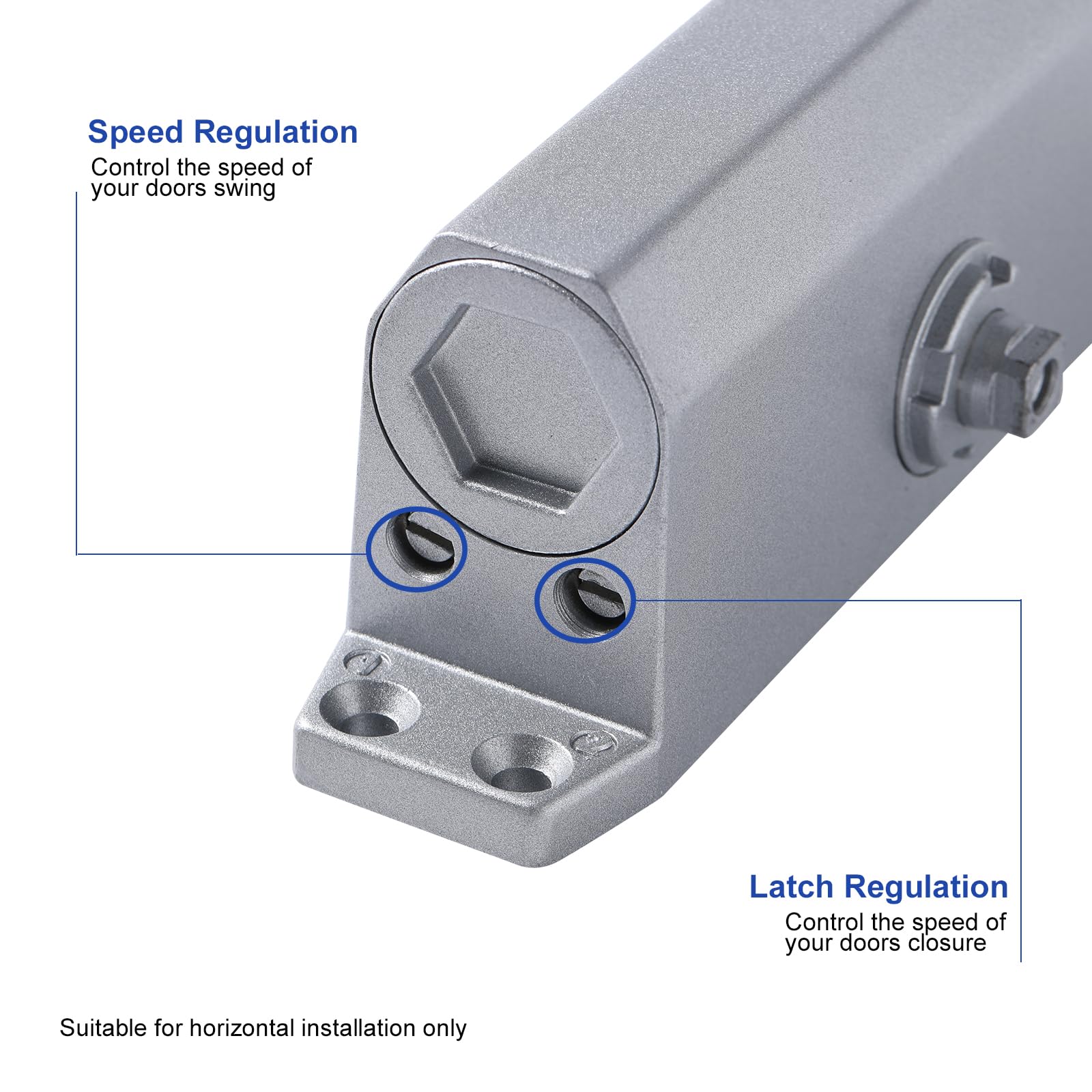 Auto Commercial Door Closers Hydraulic Door Closer for Home Commercial Door 25-45kg V324-SCLOCK-2545