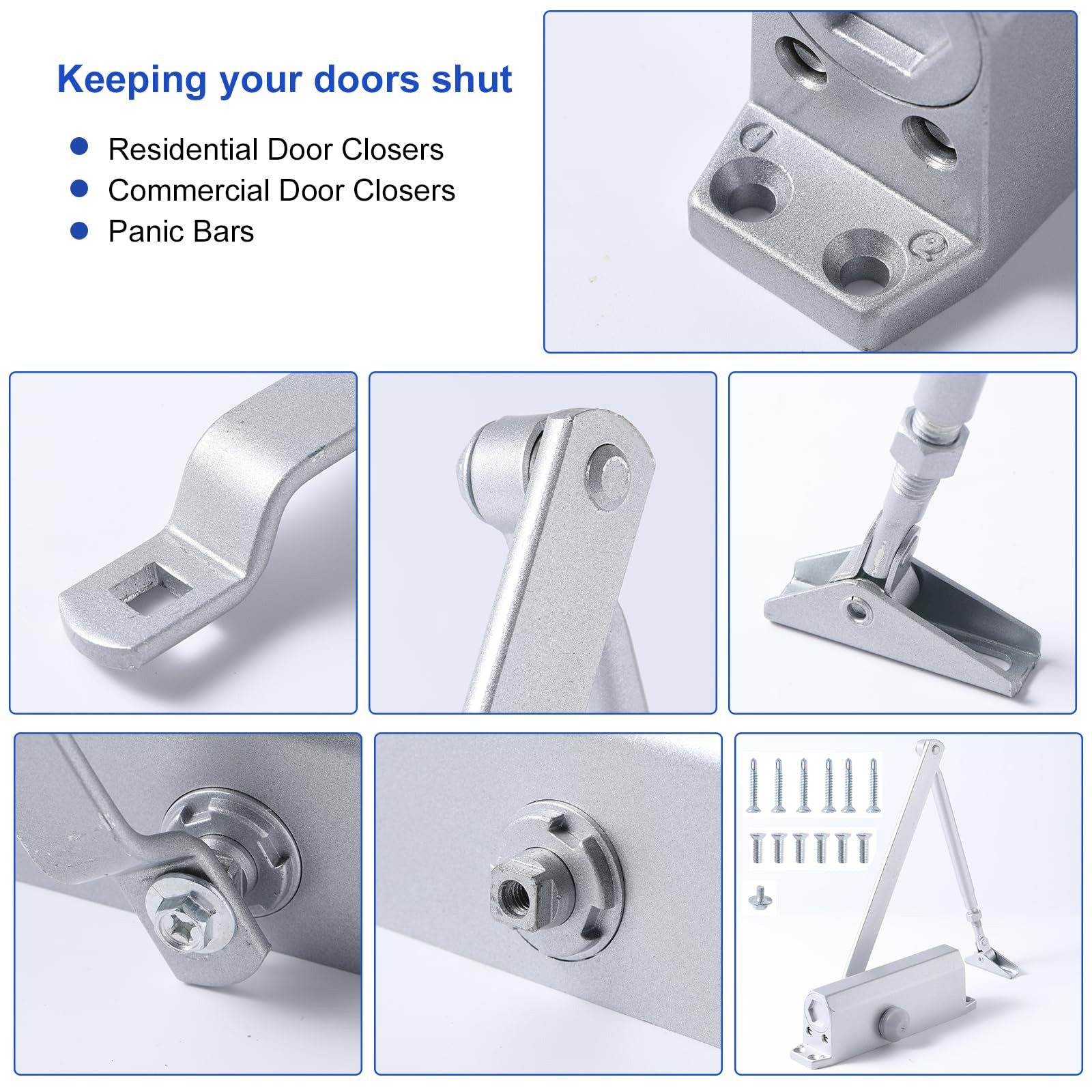 Auto Commercial Door Closers Hydraulic Door Closer for Home Commercial Door 25-45kg V324-SCLOCK-2545