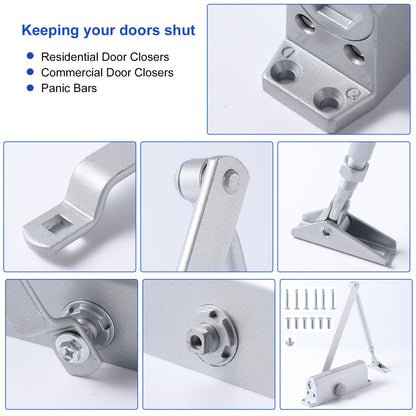 Auto Commercial Door Closers Hydraulic Door Closer for Home Commercial Door 25-45kg V324-SCLOCK-2545