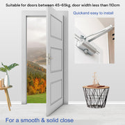 Auto Commercial Door Closers Hydraulic Door Closer for Home Commercial Door 45-60kg V324-SCLOCK-4560