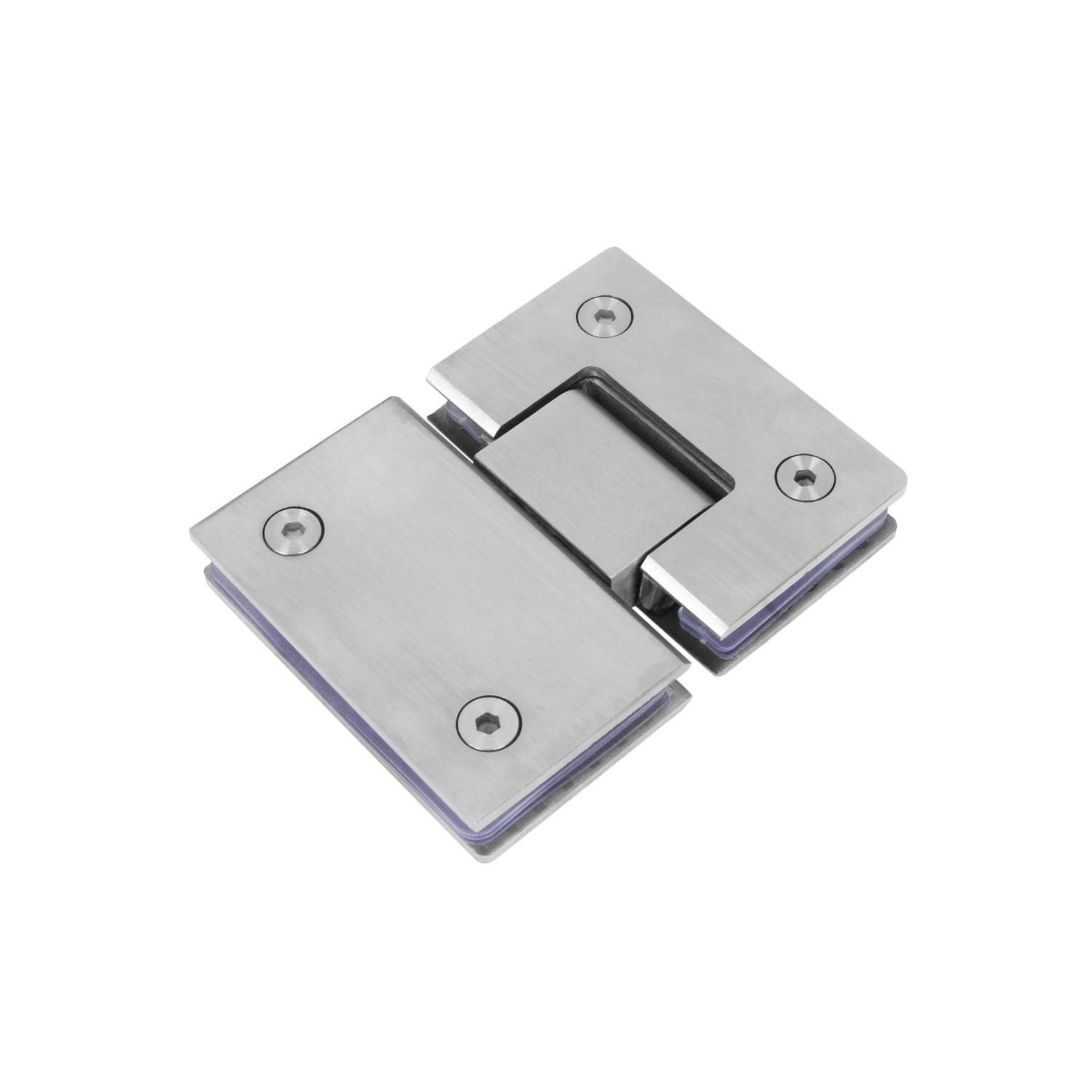 Shower Glass Door Gate Hinge 304 Stainless Steel 180 Degrees Polished Chrome Finish V324-SDHINGE-180