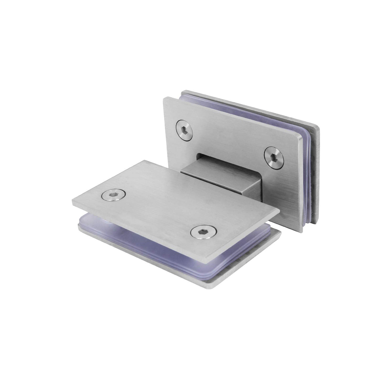 Shower Glass Door Gate Hinge 304 Stainless Steel 180 Degrees Polished Chrome Finish V324-SDHINGE-180
