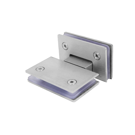 Shower Glass Door Gate Hinge 304 Stainless Steel 180 Degrees Polished Chrome Finish V324-SDHINGE-180