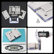 Shower Glass Door Gate Hinge 304 Stainless Steel 180 Degrees Polished Chrome Finish V324-SDHINGE-180