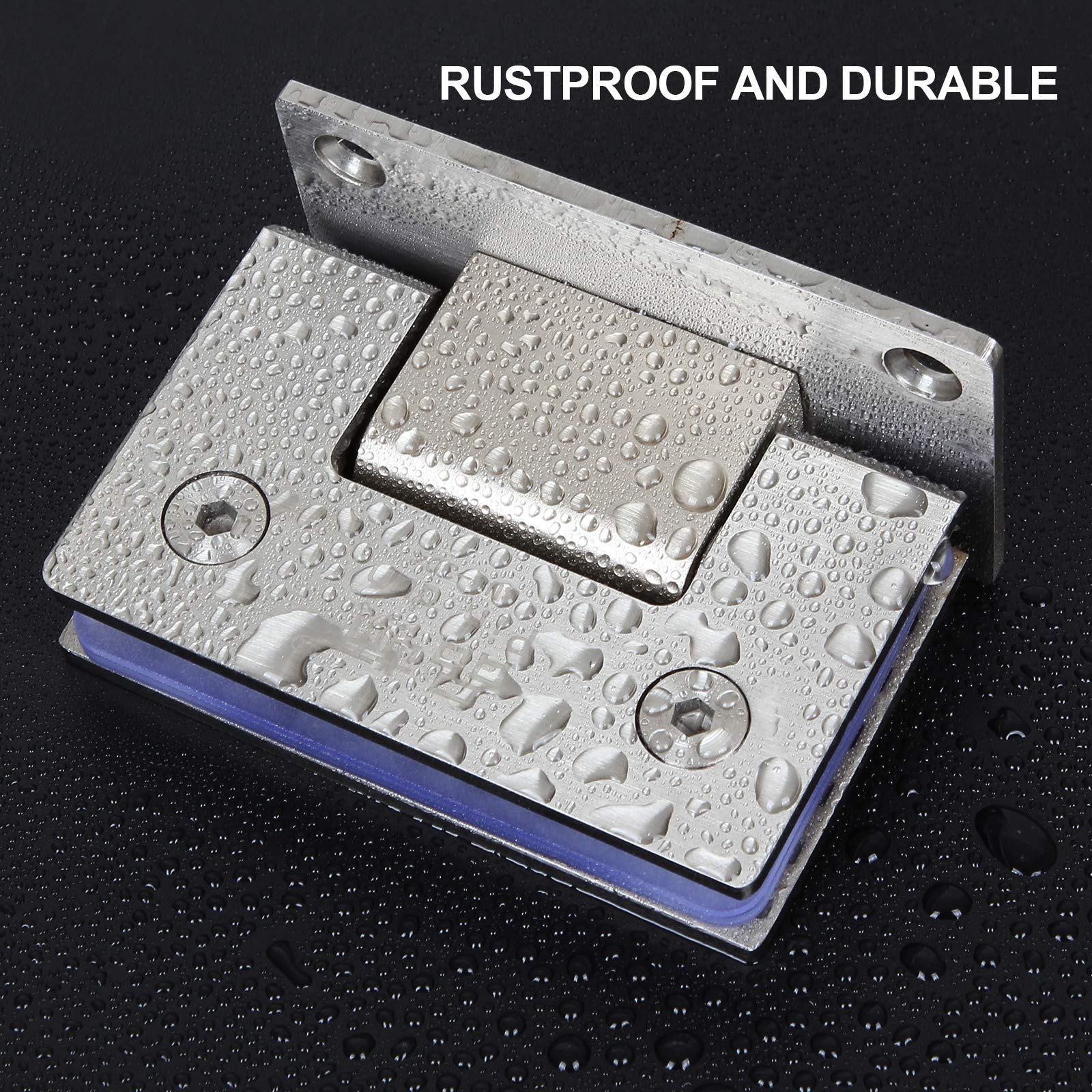 90 Degree Glass Door Cupboard Showcase Cabinet Clamp Glass Shower Doors Hinge 304 Steel V324-SDHINGE-90