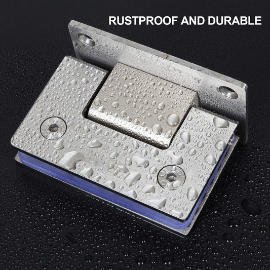 90 Degree Glass Door Cupboard Showcase Cabinet Clamp Glass Shower Doors Hinge 304 Steel V324-SDHINGE-90