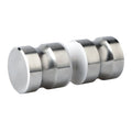 Shower Glass Door Knob Bathroom Round Back-to-Back Handle SUS304 Brushed Nickel V324-SDKONB-DR