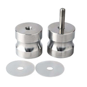 Shower Glass Door Knob Bathroom Round Back-to-Back Handle SUS304 Brushed Nickel V324-SDKONB-DR