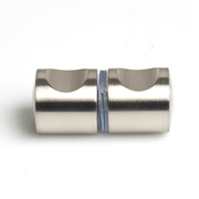 Shower Glass Door Knob Bathroom Back-to-Back Handle Pull 304 Brushed V324-SDKONB-HMR