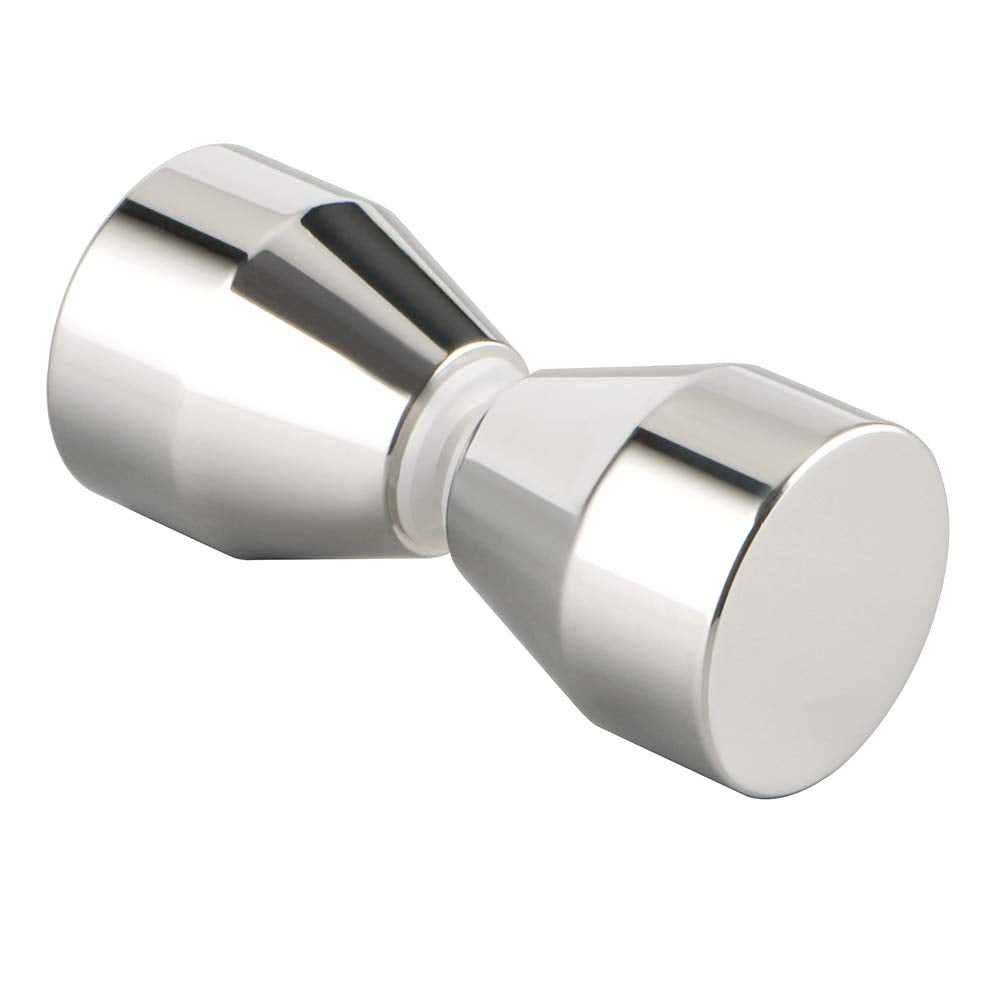 Shower Glass Door Knob Bathroom Round Back-to-Back Handle Pull 304 Brushed Nickel V324-SDKONB-T