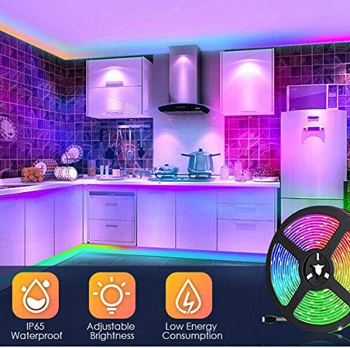 5050 RGB LED Strip Lights Waterproof SMD 300 IP65 5m 12V 44key IR Controller V324-SF-LEDS