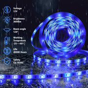 5050 RGB LED Strip Lights Waterproof SMD 300 IP65 5m 12V 44key IR Controller V324-SF-LEDS