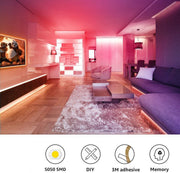 5050 RGB LED Strip Lights Waterproof SMD 300 IP65 5m 12V 44key IR Controller V324-SF-LEDS