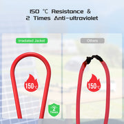 1 Pair Solar Connector Y Branch Parallel Adapter Cable Solar Panel Connectors Wire Plug Solar Panel V324-SONACAB-Y