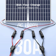 1 Pair Solar Connector Y Branch Parallel Adapter Cable Solar Panel Connectors Wire Plug Solar Panel V324-SONACAB-Y