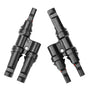1 Pair 2 To 1 2 branch Waterproof T Branch Cable Connectors Solar PV Panel Connector Male & Female V324-SONACONN-2P