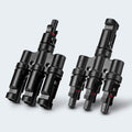 1 Pair 3 To 1 3 branch Waterproof T Branch Cable Connectors Solar PV Panel Connector Male & Female V324-SONACONN-3P