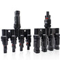 1 Pair 4 To 1 4 branch Waterproof T Branch Cable Connectors Solar PV Panel Connector Male & Female V324-SONACONN-4P