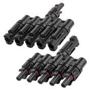 1 Pair 5 To 1 5 branch Waterproof T Branch Cable Connectors Solar PV Panel Connector Male & Female V324-SONACONN-5P