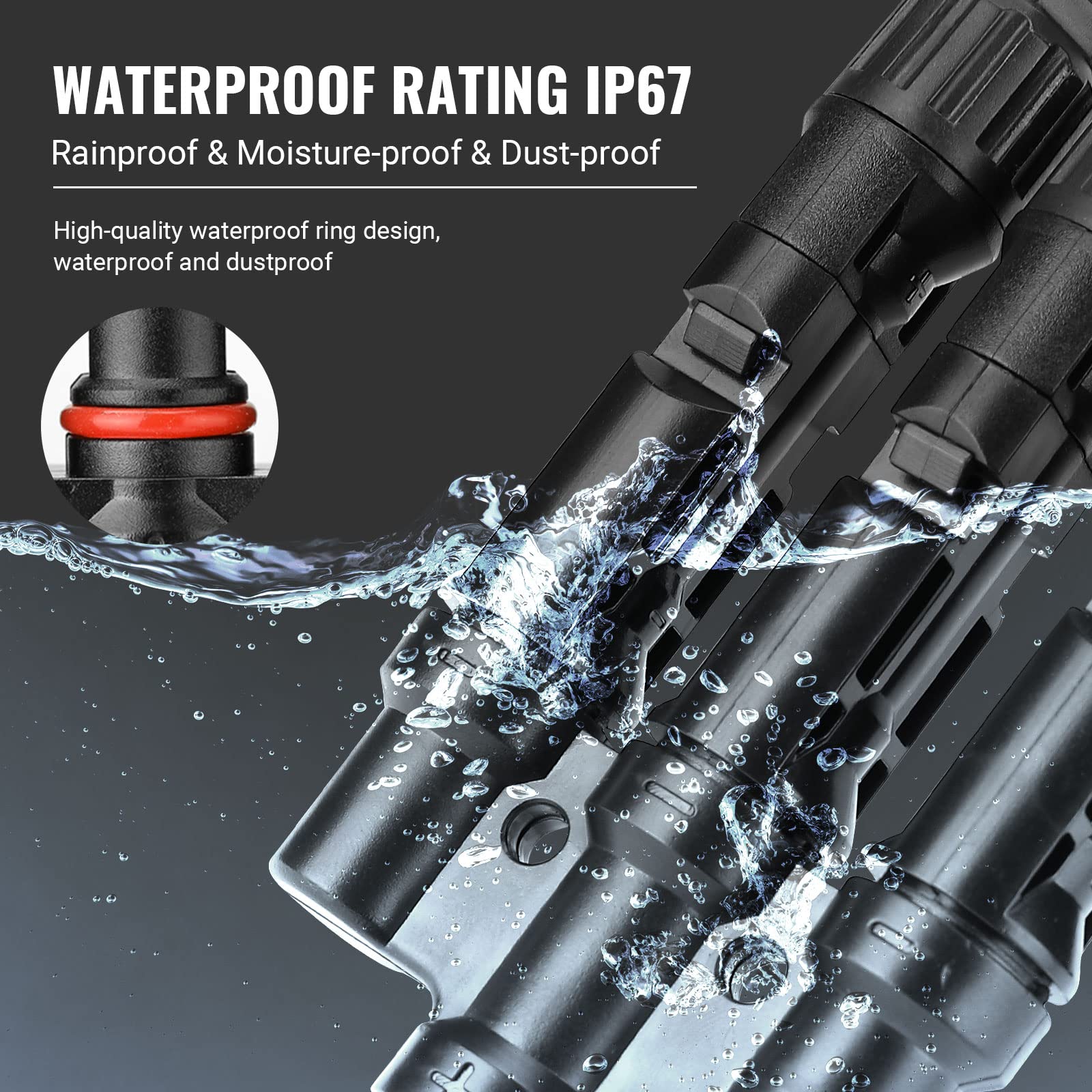 1 Pair 5 To 1 5 branch Waterproof T Branch Cable Connectors Solar PV Panel Connector Male & Female V324-SONACONN-5P