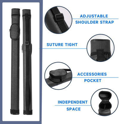 80cm Billiard Cue Cases 1x1 Deluxe Hard Billiard Pool Cue Stick Carrying Case Pool Billiards V324-SP-CCASE80CM