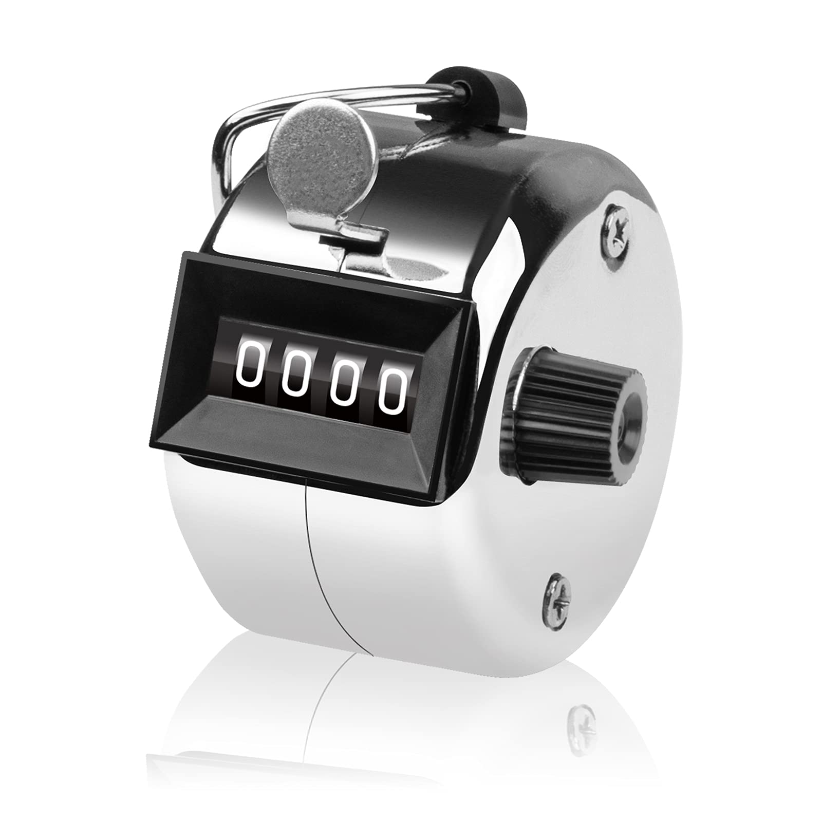 Hand Tally Counter 4-Digit Lap Counters Clicker Pitch for Counting Knitting Coaching V324-SP-CUNT